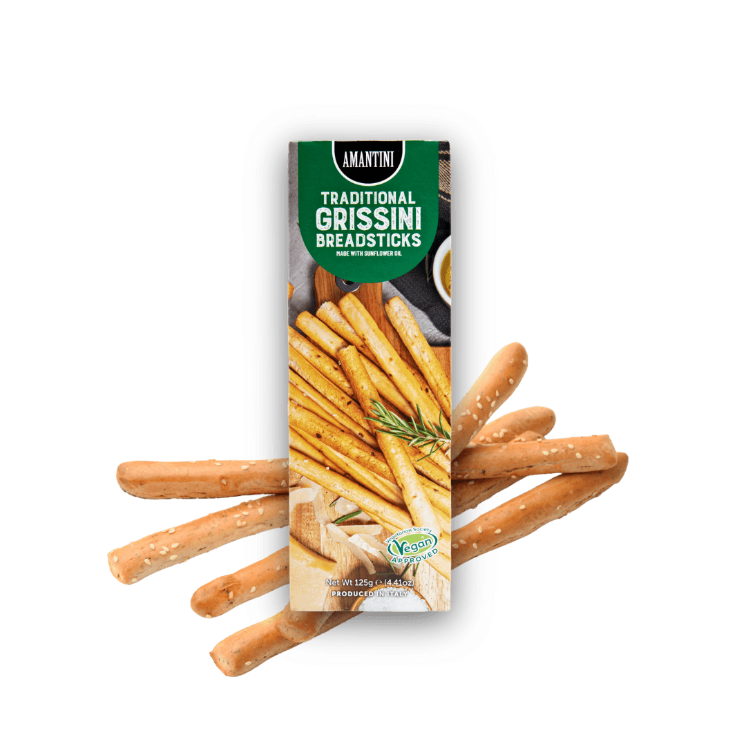 Traditional Grissini Breadsticks with Sunflower